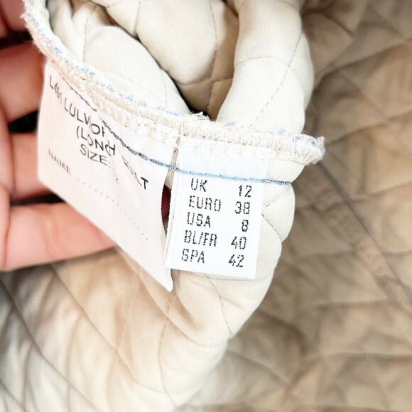 Barbour Lulworth Quilted Long Sleeve Full Zip Jacket Coat Light Blue 8 - Picture 6 of 11